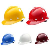 Casque de sécurité industriel en fibre de verre (FRP) de type circulaire, sans fente, avec logo et couleur personnalisés OEM, fourni par l'usine