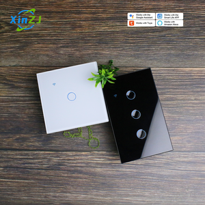 Xzj 2025 Tempered Glass điều khiển từ xa rãnh interruptor inteligente Wifi điện tường tuya thông minh lõm Nút chuyển đổi - Product Image 1