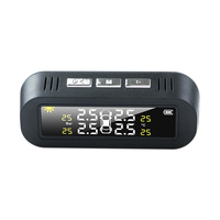 Système de surveillance de la pression des pneus sans fil haute précision TPMS solaire, capteur externe universel, alerte de pression des pneus de voiture