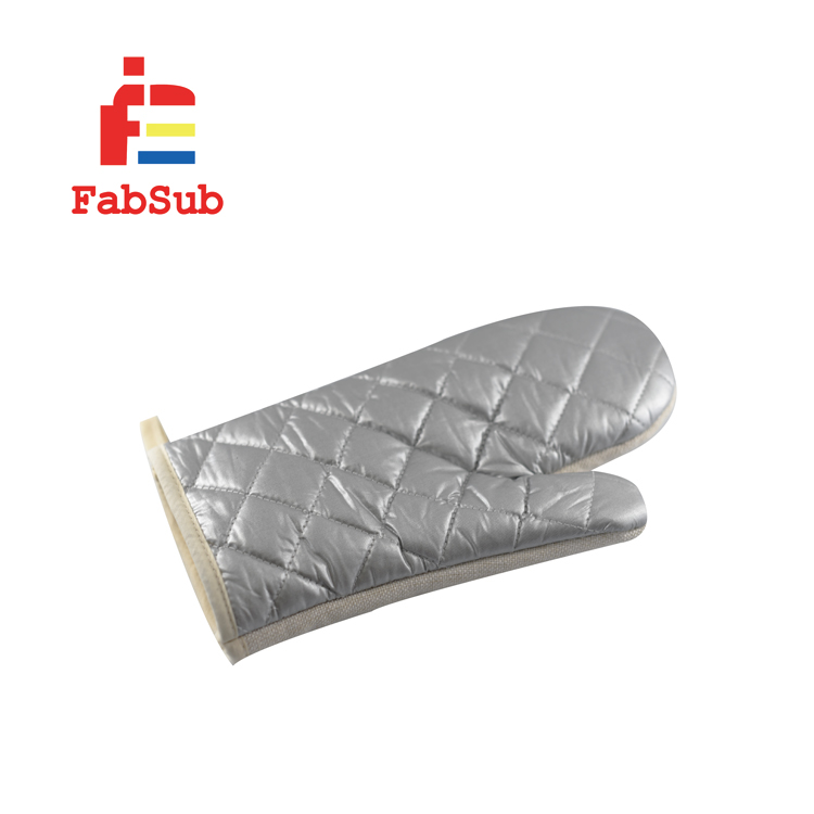 Fabsub High-Temperature Resistant Dye Sublimation Oven Mitt Custom Linen Sublimation Blanks Oven Mitts