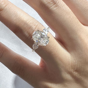 Madonna Lab Gegroeide Diamanten Ring Gia Gecertificeerd Lab Gegroeid 3ct 5ct Lab Geteelde Diamanten Sieraden - Product Image 6