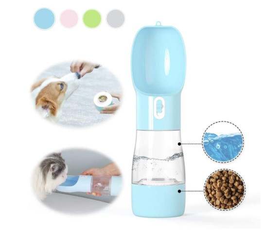 Портативный дозатор воды для домашних животных, бутылка для воды для собак, кошек, миска для питья, для прогулок с большими и маленькими питомцами