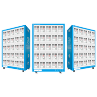 Máquina expendedora gabinete de celosía snack bebida autoservicio comercial máquina expendedora no tripulada código de barrido locker