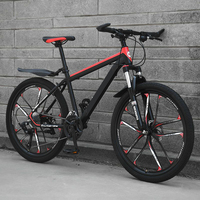 2025 bas prix Simple 26 29 pouces bleu vtt vélo adulte grand pneu montagne cyclisme pour hommes 21 vitesses frein à disque engrenages