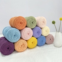 Fil à T-shirt en polyester 150D ultra-fin et doux, en Dacron, teint en vrac style FDY, pour le tricot et le crochet à la main, vente en gros