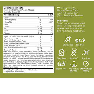 ผงวิตามินกรีนส์บำรุงสุขภาพลำไส้ ดีไซน์อย่างดี ผลิตจากคลอเรลล่าออร์แกนิก ผสมเอนไซม์และโปรไบโอติกส์ ช่วยส่งเสริมการย่อยอาหาร ผงซุปเปอร์กรีนส์ - Product Image 2