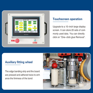 آلة ربط الحواف المنحنية الأوتوماتيكية للخشب ، أثاث السيارات المنحني Pur Pvc ، حافة النطاقات المنحنية - Product Image 2