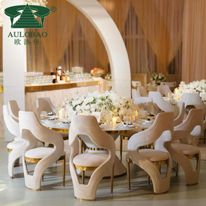 Party Wedding Banquet Wedding Furniture <b>Green</b> <b>Velvet</b> Luxury Fancy <b>Chairs</b> for Events - Product Image 2