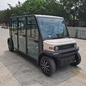 Passenger Smart 6 Seat Electric EV Mini Car 4 Wheel Rickshaw Vehicle Car With 3 Passenger Seats For Adult