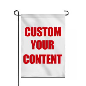 Fábrica barata personalizada 12x18 pulgadas duradera de doble cara y asta de bandera decoración de patio Bandera de jardín de Halloween - Product Image 6
