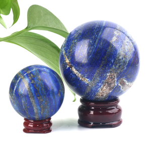 Vente en gros de sphères de cristal naturelles polies et lisses en lapis-lazuli bleu pour le Feng Shui - Product Image 4