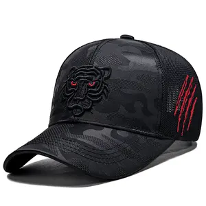 Trucker-Hüte mit individuellem Logo Mode hochwertige 6 Panel 3D-Brickade Polyester Baseballmütze für Herren