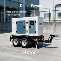 Générateur diesel silencieux triphasé 220V 380V avec alternateur Stanford pour centre commercial, port, pétrole et gaz, 20kW 30kW 40kW 50kW 100kW 150kW