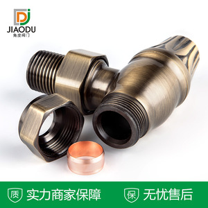 Jiaodu Brass <b>Thermostatic</b> Valve For Heating System High Quality Manual <b>Control</b> Water Flow Regulation Standard Top Cover - Product Image 3