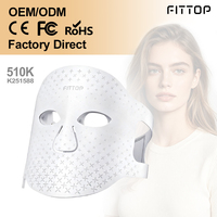 Masque LED de photothérapie en gros, homologué 510K, avec 335 LED et 5 longueurs d'onde sélectionnables pour le rajeunissement et le lissage de la peau