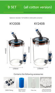 2024년 신제품 저소음 수족관 어항 필터 플라스틱 외부 여과기 주방 공간용 - Product Image 6