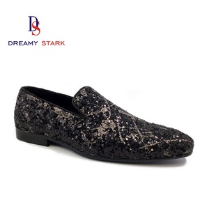 Zapatos de Fiesta y Boda de Alta Calidad Hechos a Mano con Diseño de Diamantes, de Cuero Genuino, Cómodos, Transpirables, Ligeros, con Logotipo Personalizado - Product Image 1