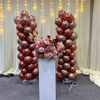 Support métallique pour ballons avec pompe à air automatique, pour décoration d'arche de fête, remise de diplôme, mariage, anniversaire, fête des Mères, décoration de table