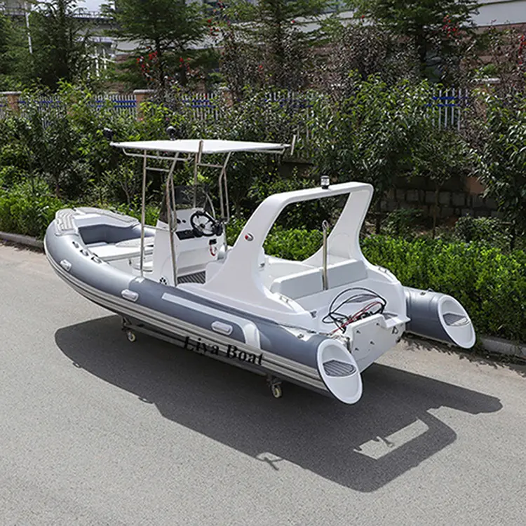 Liya 5.8 m centrale console boot stijve rib ponton boot gebruikt boten voor koop japan
