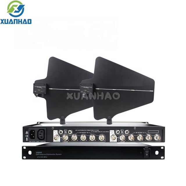 Antenna Distribution System UA845 Noise Cancelling Signal Amplifier Splitter 5 Channel UHF Antenna Power Distribution