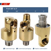 Raccord Rotatif en Laiton pour Eau, Simple ou Double Flux, Rotation à 360 Degrés, Haute Vitesse, Haute Pression, pour Refroidissement