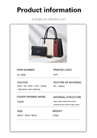 Élégant Ensemble de Sacs à Main et Sacs Bandoulière en Cuir PU de Luxe pour Femme, Grande Capacité, Portable pour l'Été