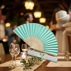พัดจัดงานแต่งงานไม้ไผ่สำหรับแขกผู้เข้าพักอุปกรณ์จัดงานแต่งงานที่หรูหรา - Product Image 2