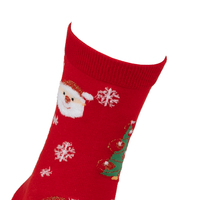 Chaussettes de Noël de haute qualité pour hommes et femmes, logo sur le revers, motif arbre, bonhomme de neige, Père Noël