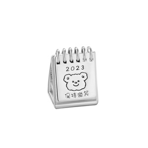 925 Bạc Rhodium Mạ Rubik Của Cube Hạt Rải Rác Dễ Thương Tự Làm Vòng Đeo Tay Phụ Kiện Và Phim Hoạt Hình Hạt - Product Image 3
