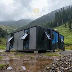 Maisons préfabriquées modulaires de luxe modernes à double aile, prêtes à l'emploi, très bien notées, pour logement d'appoint - Product Image 2