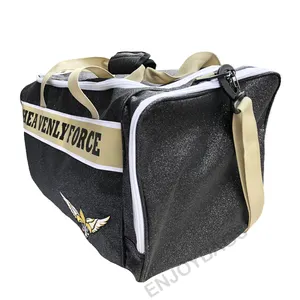 Tas Travel Cheer Duffel Glitter wanita kustom tas tari