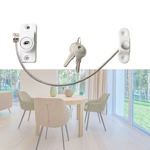 <strong>Door</strong> Cabinet Drawer Prevent Children Falling Cable Window <strong>Restrictor</strong> with 2 Keys - Product Image 5
