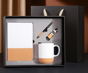 IStapromo Gifts Custom Logo A5 Journal Gift Set Cork Cover Notebook Ceramic Coffee <b>Mug</b> Pen Combination Corporate Promotional - Product Image 4