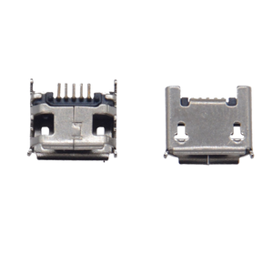 Connecteur USB Micro-B femelle 5 broches (4 utilisées) vertical DIP, type à sertir ou à coque plate, prise à montage traversant - Product Image 4