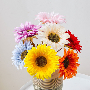 Tournesols Artificiels 48cm en Soie pour Décoration Intérieure et Accessoires de Mariage – Vente Transfrontalière - Product Image 1
