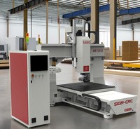 Router CNC Industrial de 5 Ejes con Sistema ATC Syntec, Husillo ISO30, Máquina de Alta Resistencia para Madera, Espuma y Moldes