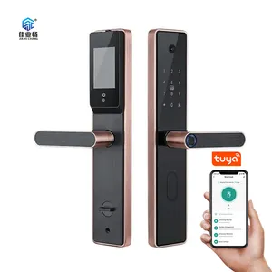 Hot Sale Digital Pass Code EU Mobile Phone APP Hotel Home Wifi Smart Fingerprint Door Lock for Residential