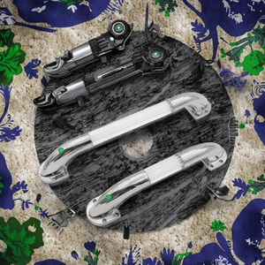 Poignée de porte d'entrée RV <span class=keywords><strong>ADDX</strong></span> 12V 24V avec éclairage LED blanc, barre d'assistance éclairée, espacement de 600 mm, pour camping-car, caravane, marine/yacht, en aluminium - Product Image 3