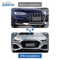Kit carrosserie Junyo : Ensemble de pare-chocs avant et pièces automobiles pour Audi A4 RS4 Allroad 2020-2025, avec calandre intégrée