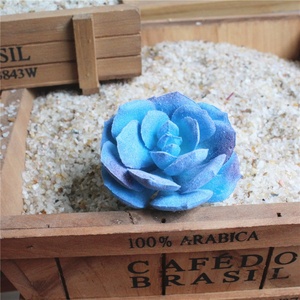 Cabezas de Flores Artificiales de Colores Azules, Suculentas Artificiales para Manualidades - Product Image 4