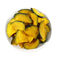 Chips de Calabaza Crujientes Semiduros Salados Fritos al Vacío a Baja Temperatura de Alta Calidad, Bajos en Grasas, Saludables, a Granel