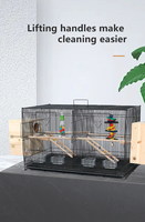 Vente en gros de cage à oiseaux en matériau inoxydable de grande taille cage pour perroquet H0Qau cage à oiseaux d'élevage en acrylique