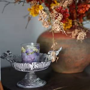 Đèn cầy bằng kim loại cổ điển, kiểu dáng đứng, trang trí bàn kiểu nhà nông thôn, làm thủ công, bền, trang nhã cho nhà cửa, thích hợp làm vật trang trí Giáng sinh - Product Image 5