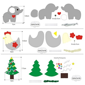 Bán Buôn Trẻ Em DIY May Nghệ Thuật Và Thủ Công Trẻ Em Đồ Chơi Giáo Dục Làm Cho Động Vật Rừng Của Riêng Bạn Cảm Thấy Thiết Lập Phong Cách Tùy Chỉnh - Product Image 4