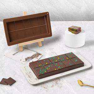 MUYULINS Dubai Chocolate Mold, deep and thick <b>silicone</b> mold, used for filling large chocolate candy bars - Product Image 4