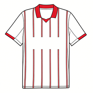 เสื้อฟุตบอลสโมสรกิโรนา สเปน สีแดงขาว ฤดูกาล 2025/26 แขนสั้นสำหรับฤดูร้อน ผ้าต้านเชื้อแบคทีเรีย แห้งเร็ว ขายส่ง - Product Image 2