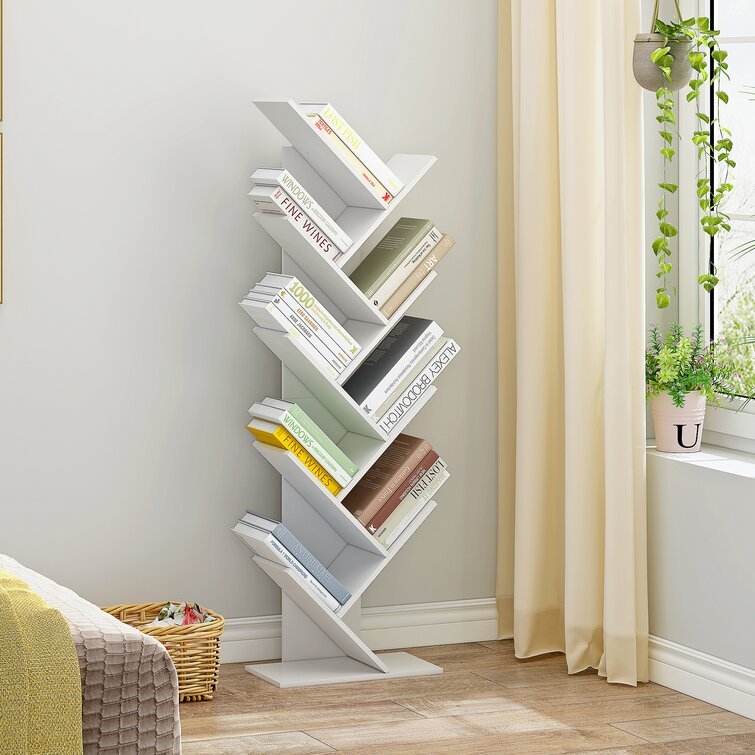 Günstiges Kreatives Retro-Bücherregal Ständer Heim-Bibliothek Drehbares Kinder-Bücherregal Weiß Hochglanz Baum-Stil Bücherregal| Alibaba.com