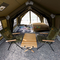 Tente de camping gonflable, tissu Oxford imperméable, tente de glamping gonflable, tente de camping gonflable d'extérieur, tente de camping gonflable