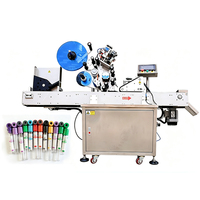 Machine d'étiquetage horizontale, applicateur d'étiquettes autocollantes pour stylos à bille et étiquetage de fournitures de papeterie