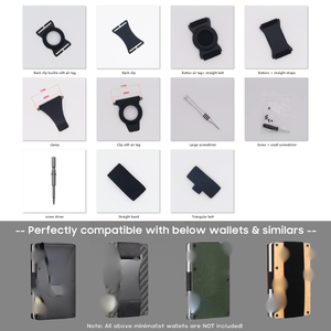 Clip pour portefeuille en alliage d'aluminium bloquant Rfid peut avec logo sur mesure porte-<span class=keywords><strong>carte</strong></span> extrêmement austère pour tenir des cartes de crédit - Product Image 6